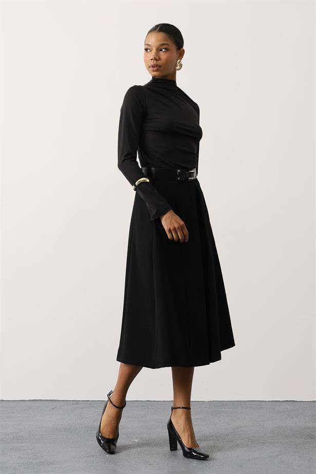 RYN MIDI SKIRT - Black - Southaven