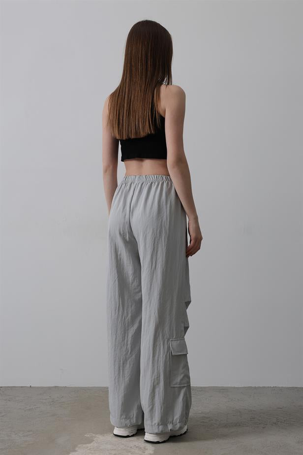 RYN Parachute Cargo Pants - Gray - Bistriţa