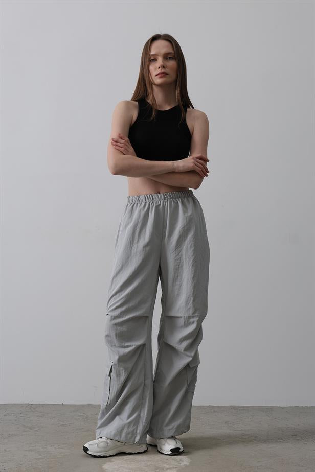 RYN Parachute Cargo Pants - Gray - Bistriţa