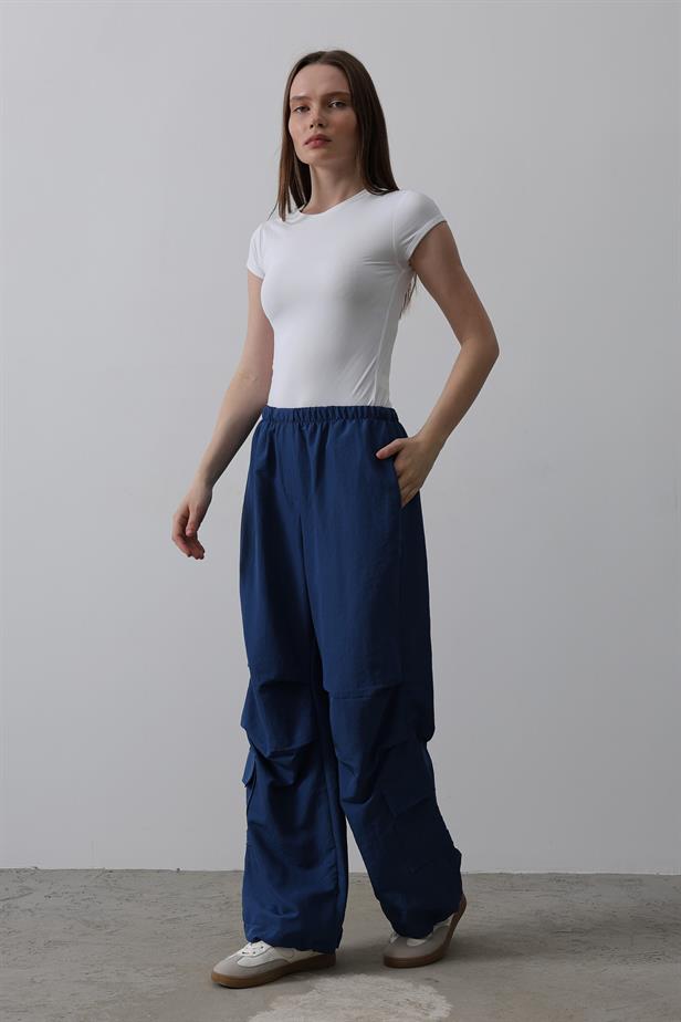 RYN Parachute Cargo Pants - Navy - Tynemouth