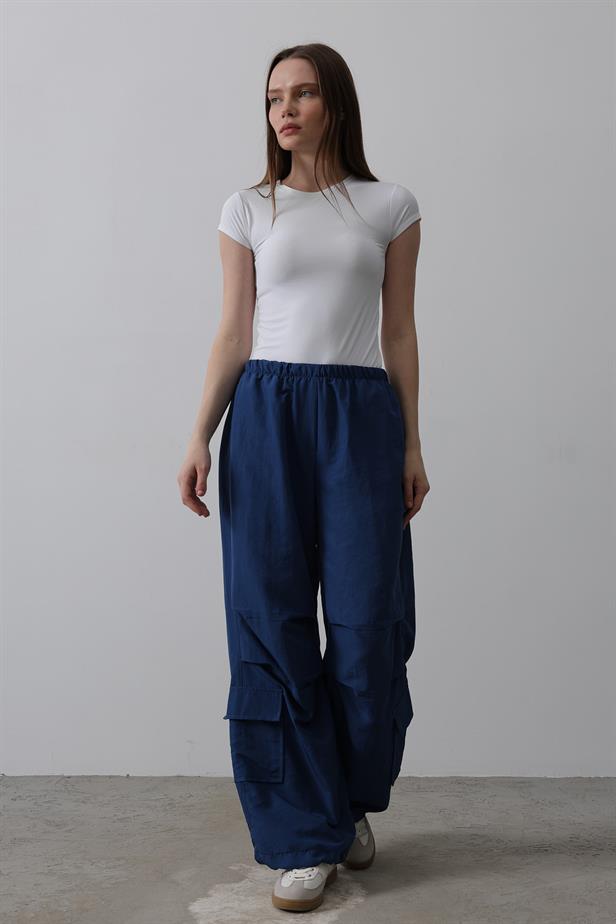 RYN Parachute Cargo Pants - Navy - Tynemouth