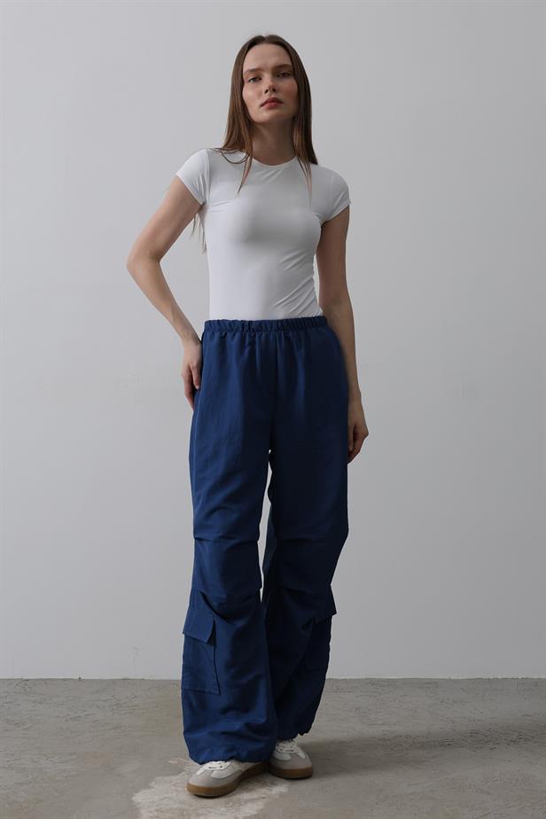 RYN Parachute Cargo Pants - Navy - Tynemouth