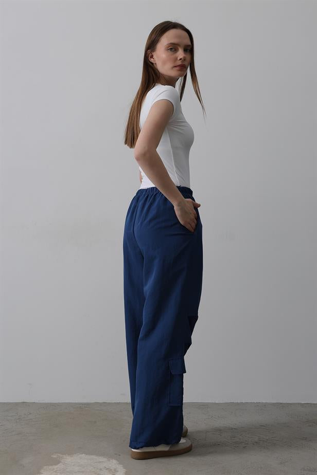 RYN Parachute Cargo Pants - Navy - Tynemouth