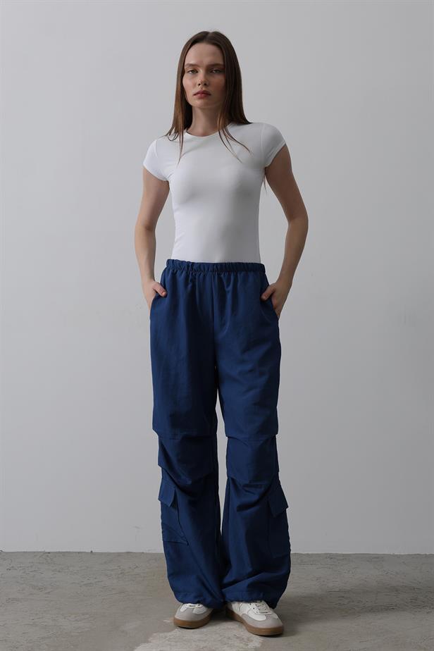 RYN Parachute Cargo Pants - Navy - Tynemouth