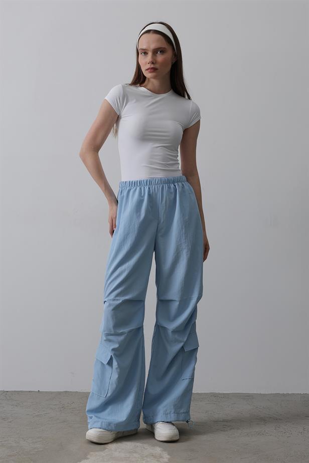 RYN Parachute Cargo Pants - Blue - Zinacantepec