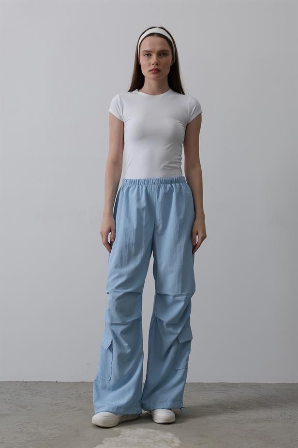 RYN Parachute Cargo Pants - Blue - Zinacantepec