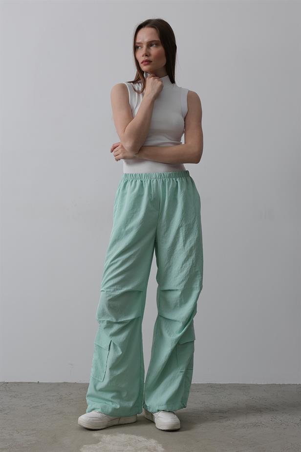 RYN Parachute Cargo Pants - Mint - Clifton Park
