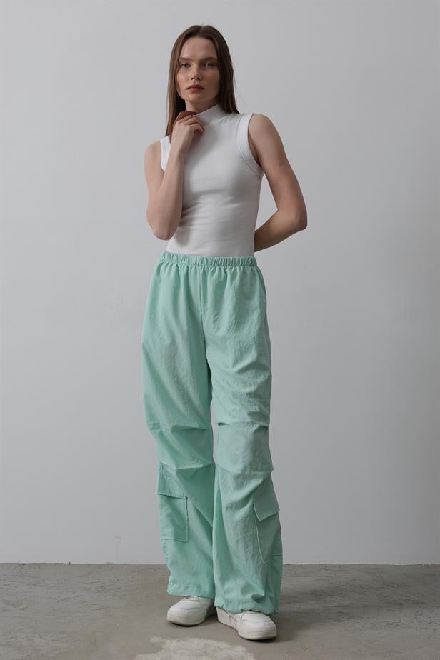 RYN Parachute Cargo Pants - Mint - Clifton Park