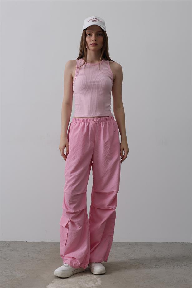 RYN Parachute Cargo Pants - Pink - Concord