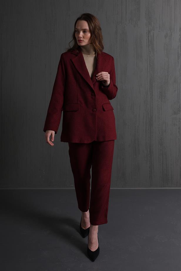 RYN Pencil Classic Pants - Burgundy - Mexico City