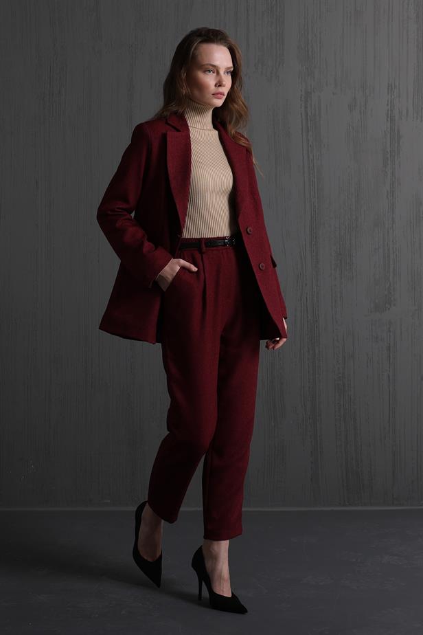 RYN Pencil Classic Pants - Burgundy - Mexico City