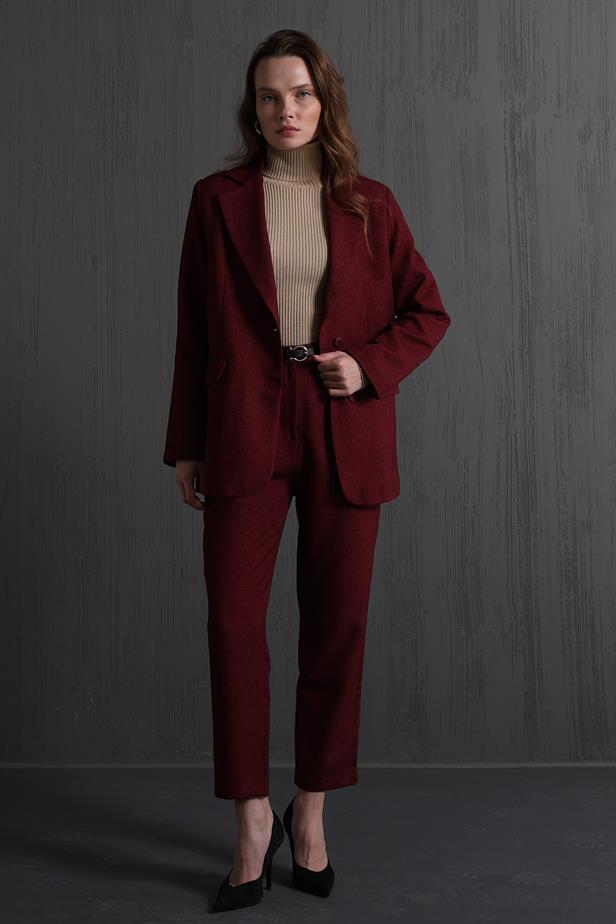 RYN Pencil Classic Pants - Burgundy - Mexico City