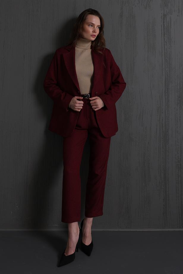 RYN Pencil Classic Pants - Burgundy - Mexico City