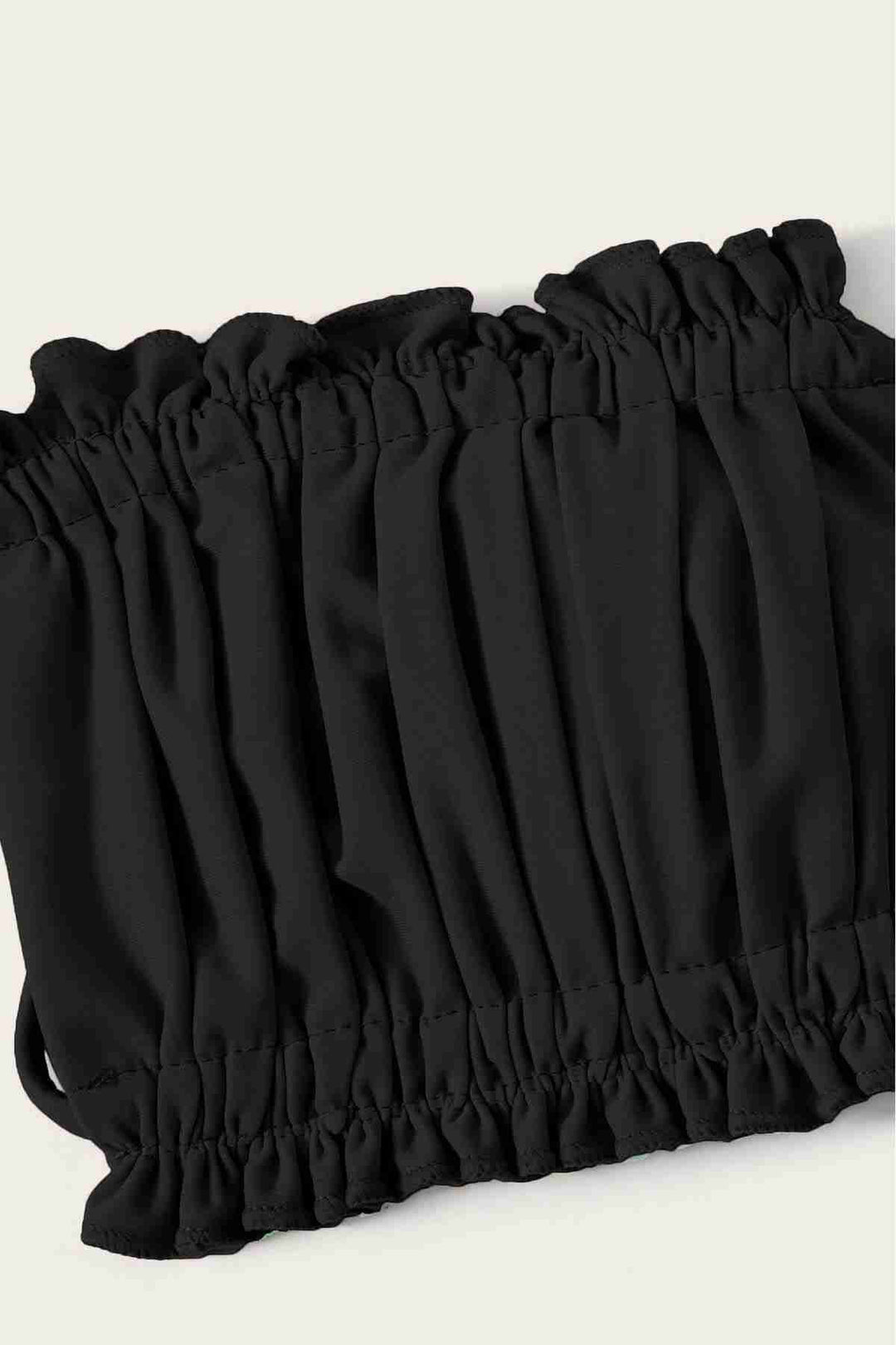 IGR Women Angels in Brazil Model Ruched Tie-Side Bikini Bottom Black - Bristol