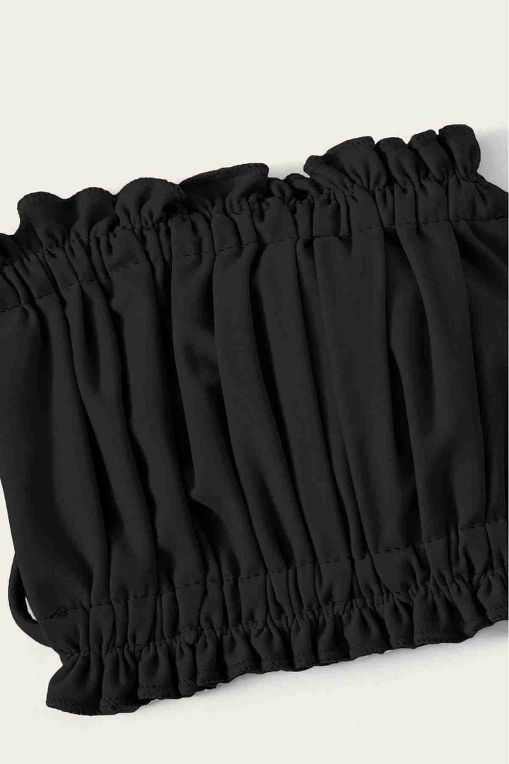 IGR Women Angels in Brazil Model Ruched Tie-Side Bikini Bottom Black - Bristol