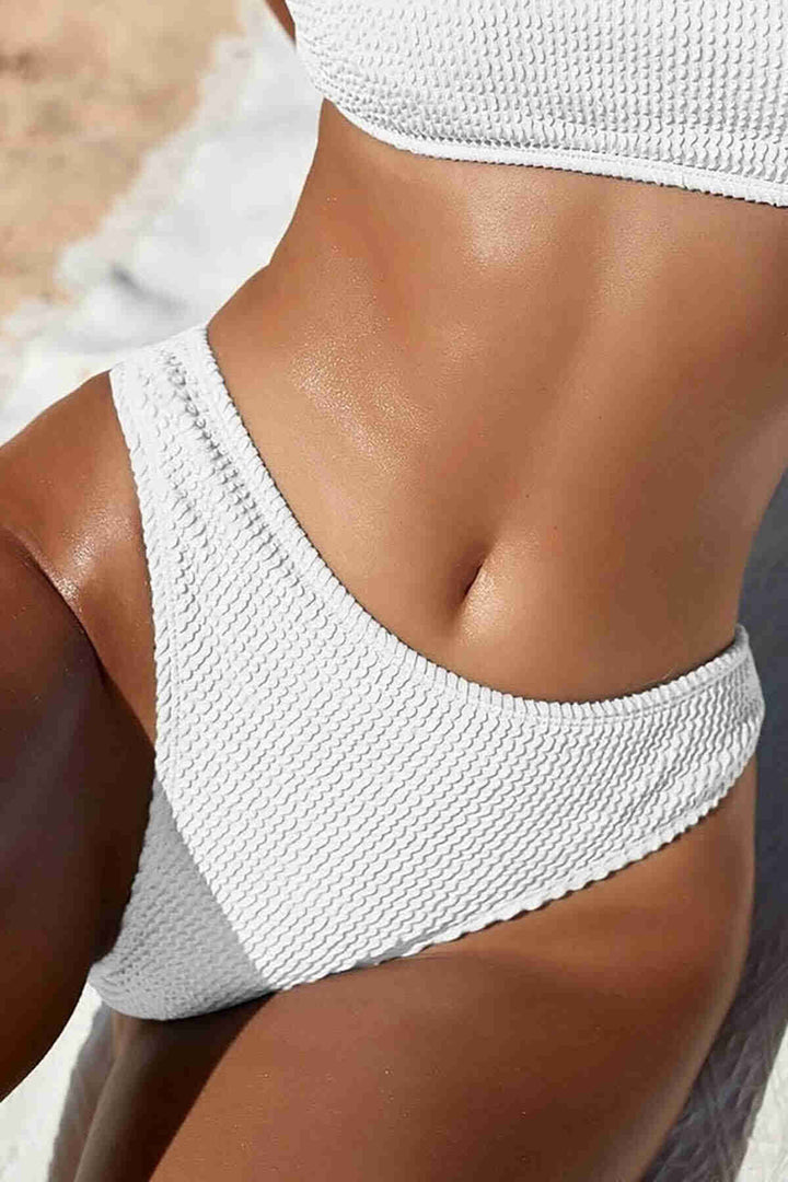 IGR Women Angels Special String Fabric Bikini Bottom White - Evesham