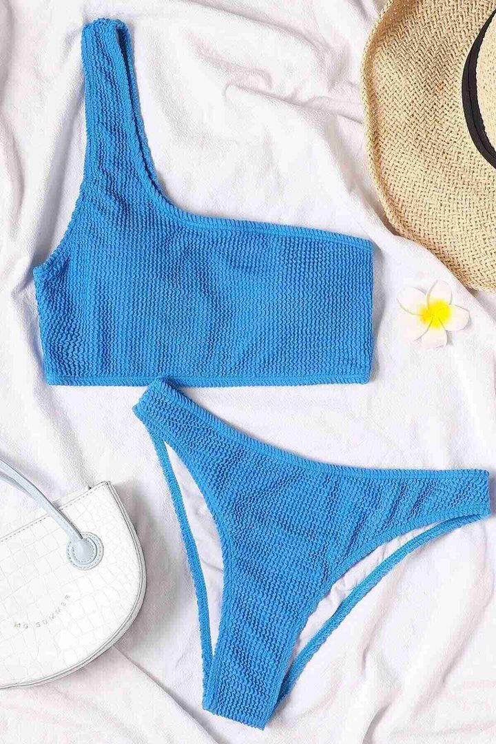 IGR Women Angels Special Threaded Fabric Bikini Set Blue - Wythenshawe