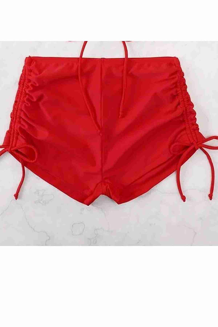 IGR Women Angels Special Design Ruched Detail بيكيني سفلي أحمر - Kailua