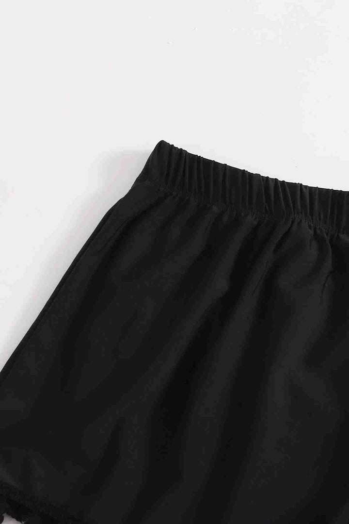 شورت سباحة أنيق للنساء من IGR Angelsin Pom Pom باللون الأسود - ويسلاكو