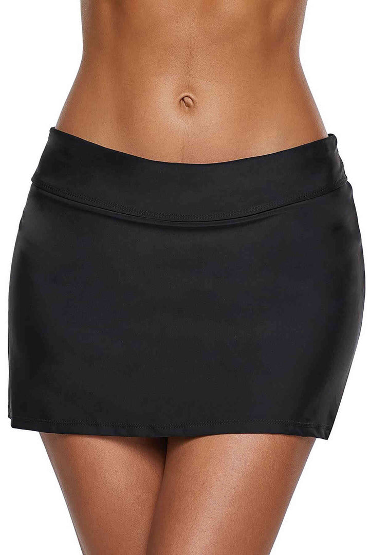 IGR Women Angelsin Skirted Bikini Bottoms All Black - Kyle