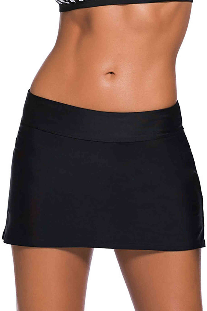 IGR Women Angelsin Skirted Bikini Bottoms All Black - Kyle