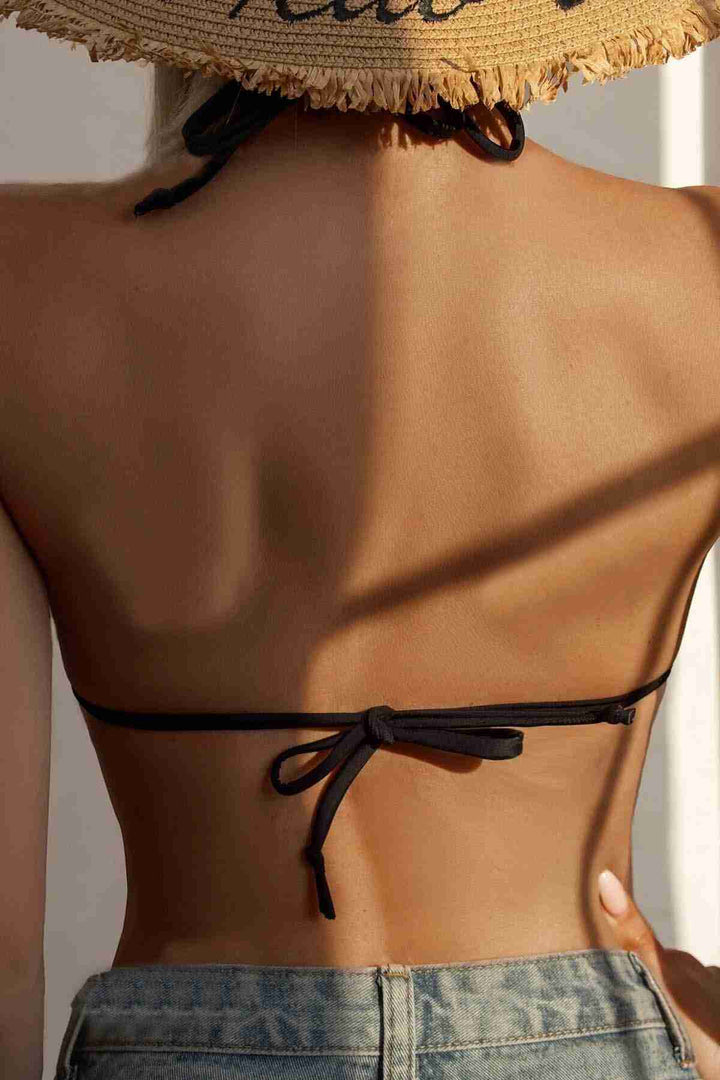 IGR Women Angels Black Triangle بيكيني مربوط من الرقبة السوداء - هوفهايم