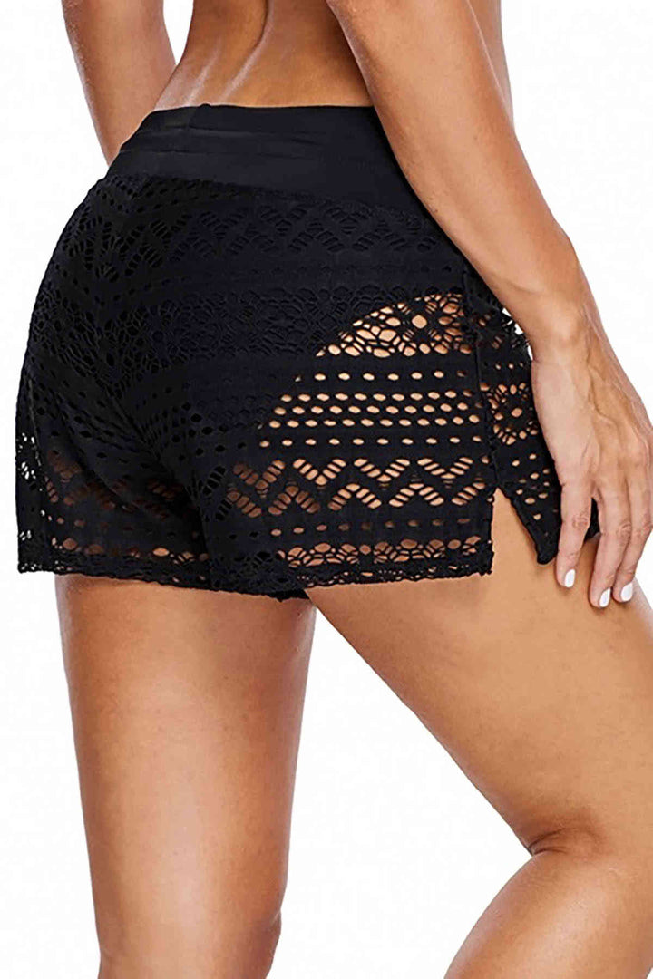 IGR Women Angels Black Lace Sea Shorts United بيكيني القاع - Elmhurst