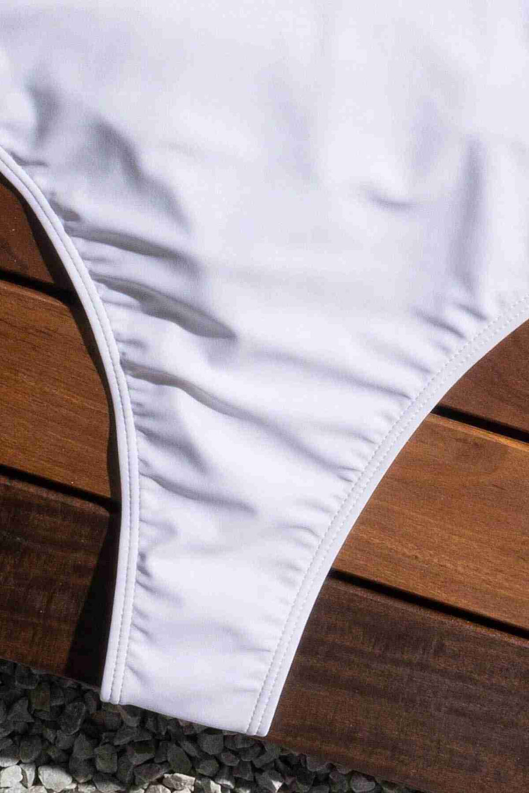 IGR Women Angels V-Neck Backless Brazilian Cut Swimsuit White - Schwäbisch Hall