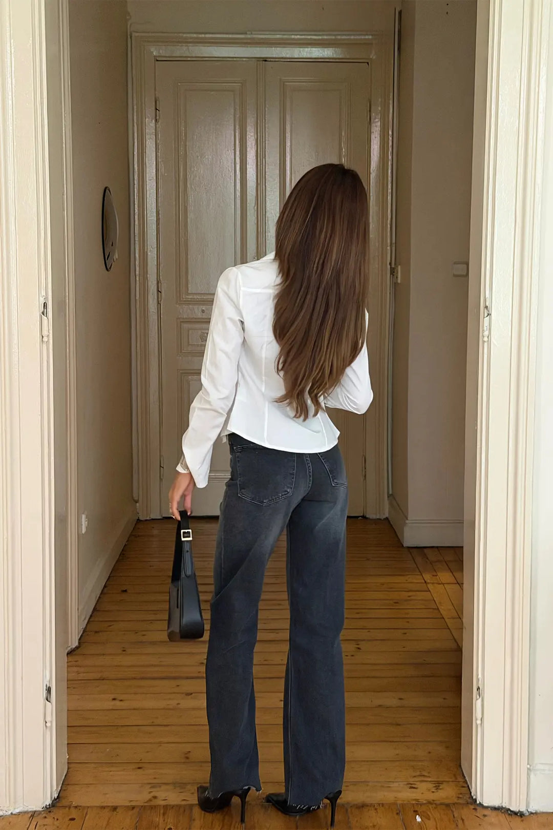 EYY Women Anthracite High-Waisted Jeans - Saronno
