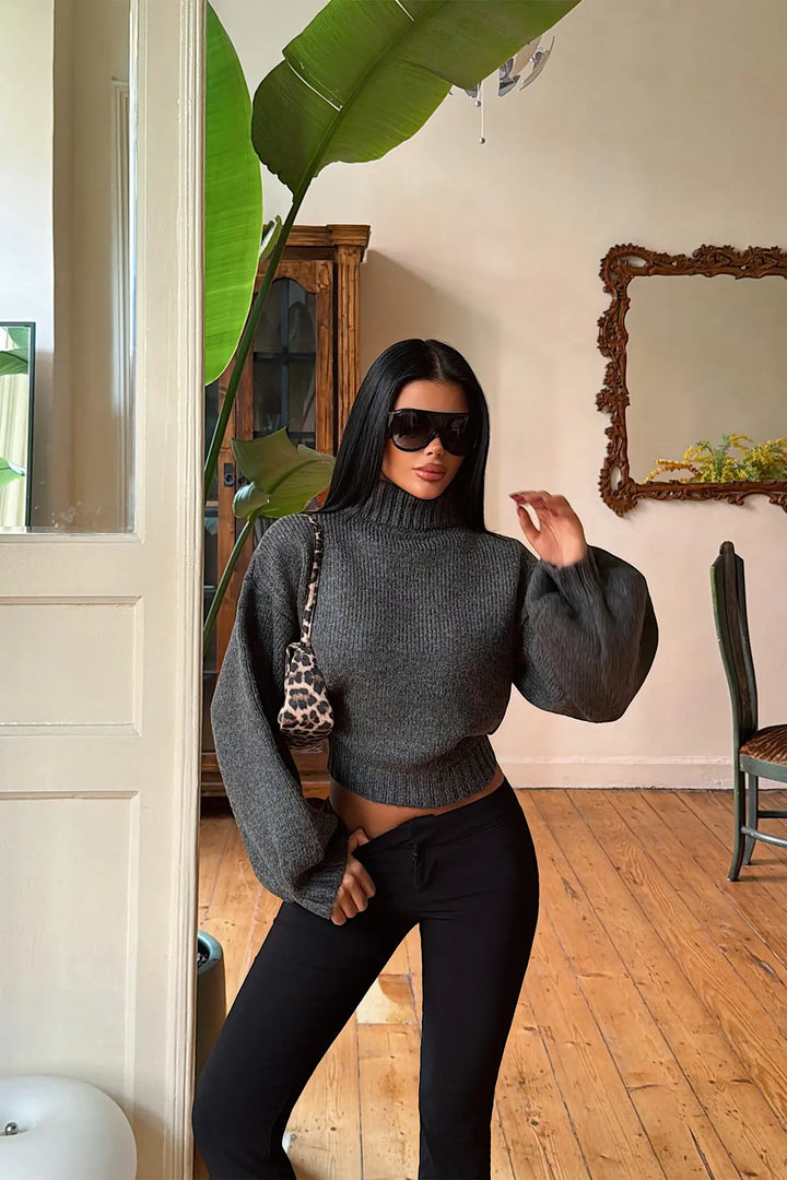 EYY Women Anthracite Knit Sweater - Duisburg