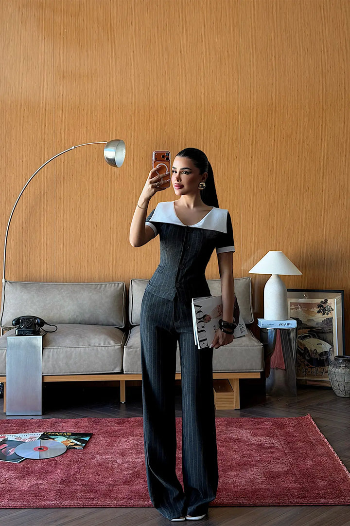 EYY Women Anthracite Pants Set - Yorba Linda