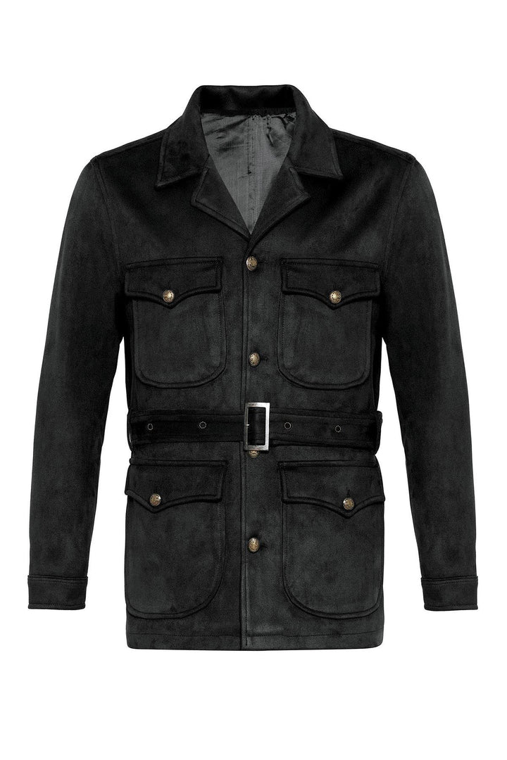 ANT Men's Slim Fit Belted Suede Coat - Windsor