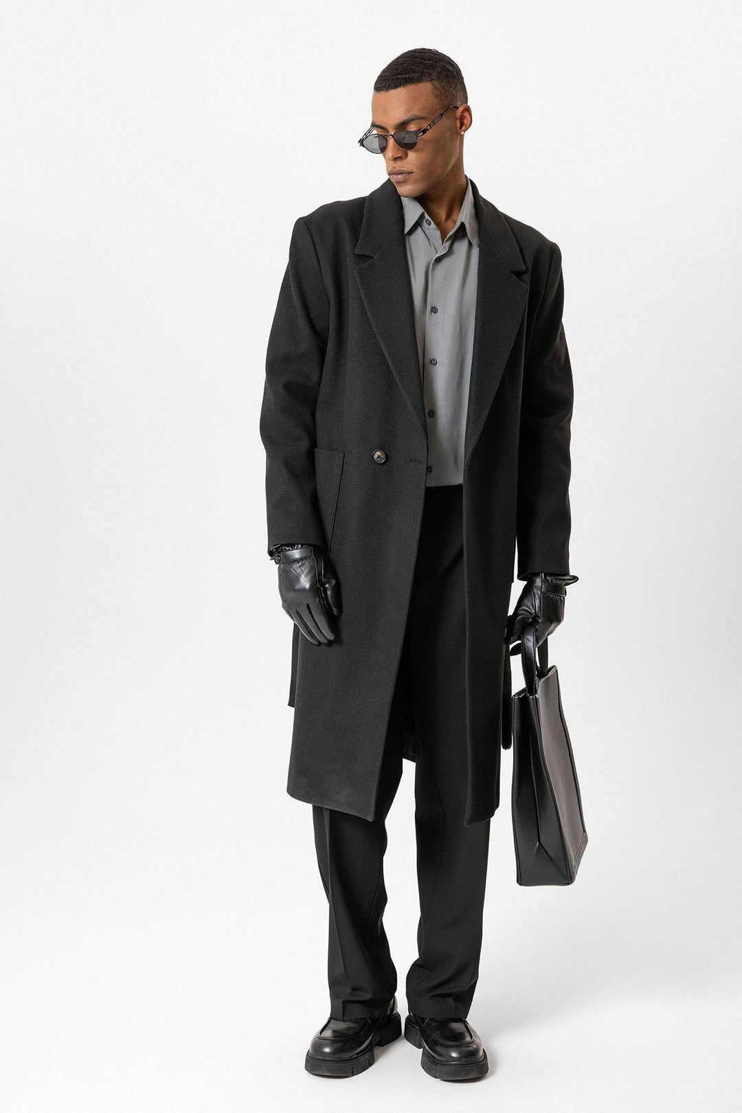 ANT Belted Bag Pocketed Men's Coat - Syracuse