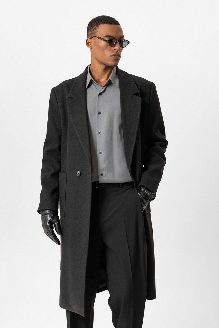 ANT Belted Bag Pocketed Men's Coat - Syracuse