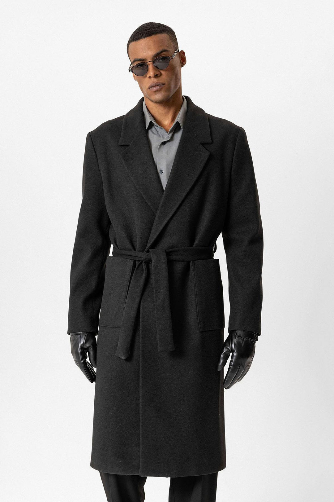 ANT Belted Bag Pocketed Men's Coat - Syracuse