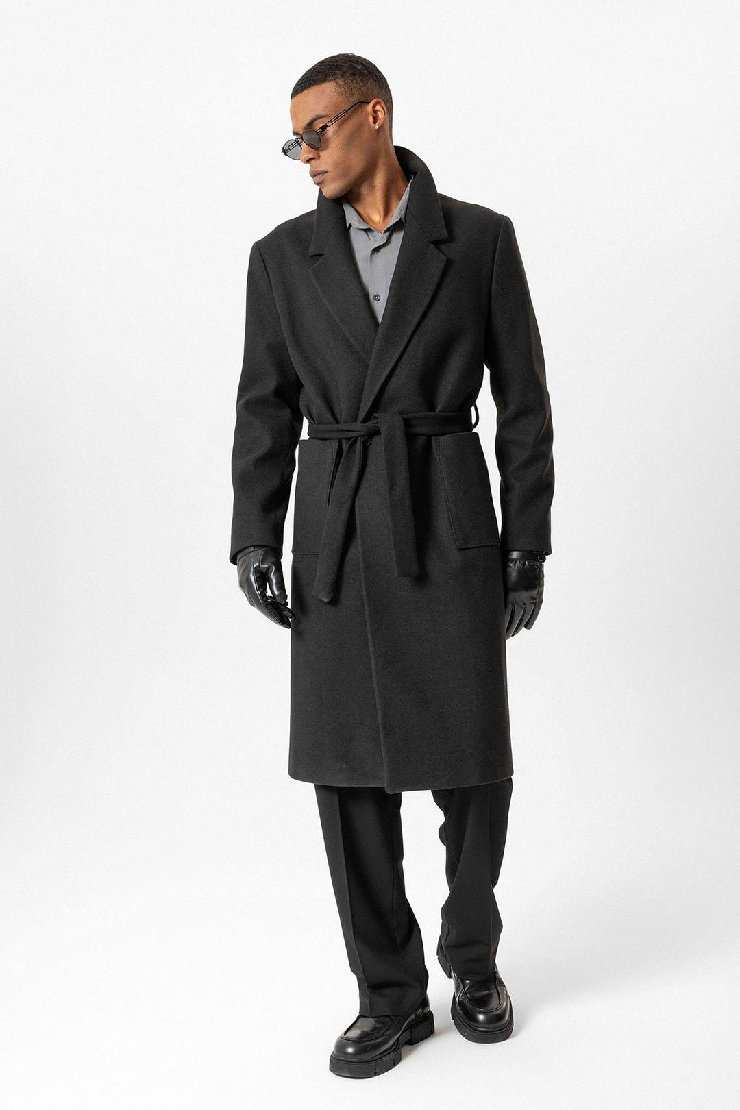 ANT Belted Bag Pocketed Men's Coat - Syracuse