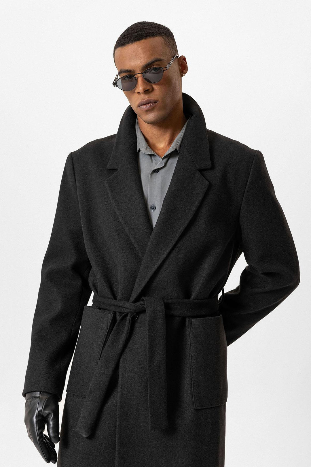 ANT Belted Bag Pocketed Men's Coat - Syracuse