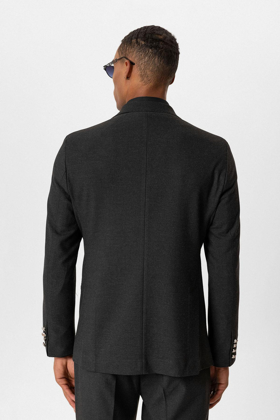 ANT Antioch Anthracite Unlined Double Breasted Men's Blazer Jacket - Meridian