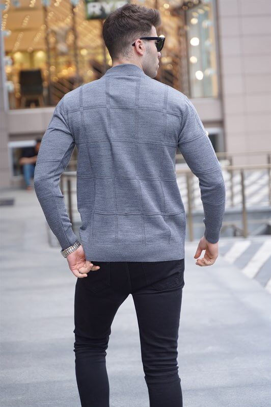MDX Anthracite Fisherman Collar Sweater 5784 - Watsonville