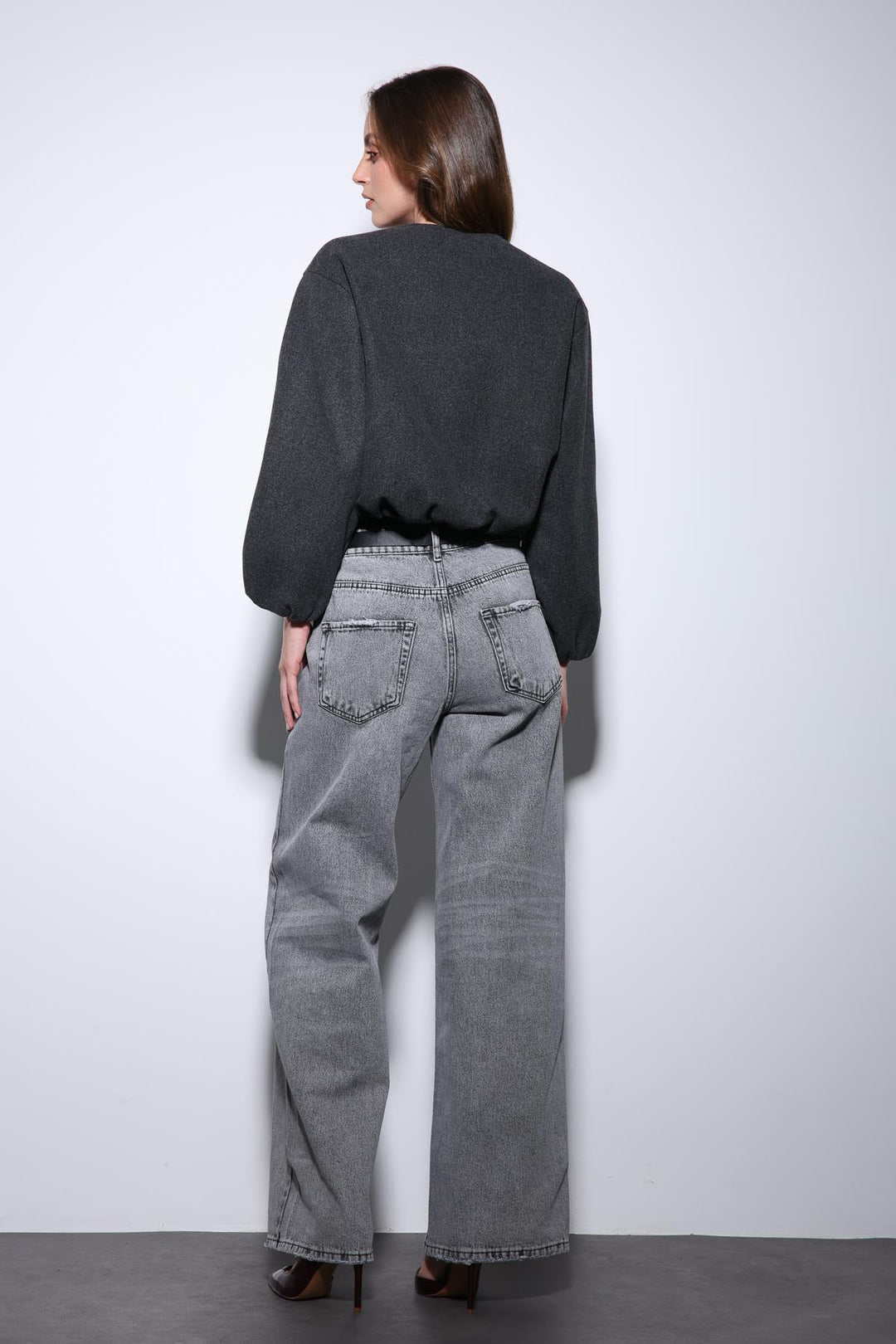 ANT Antioch Anthracite Elastic Waist Crop Women's Jacket - San Jacinto