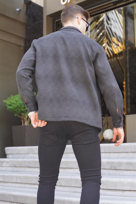 MDX Charcoal Patterned Men's Lumberjack Shirt 6711 - Guamúchil