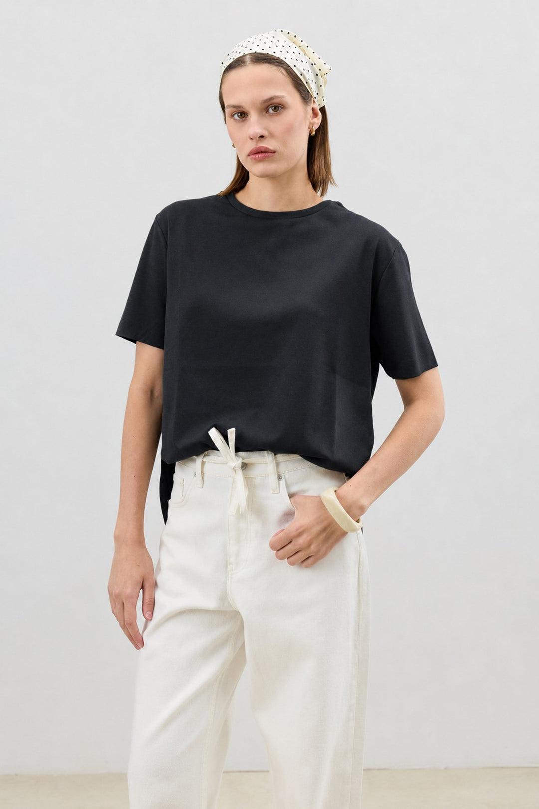 ANT Antioch Antrasit Dökümlü Kadın T-Shirt - Beverly