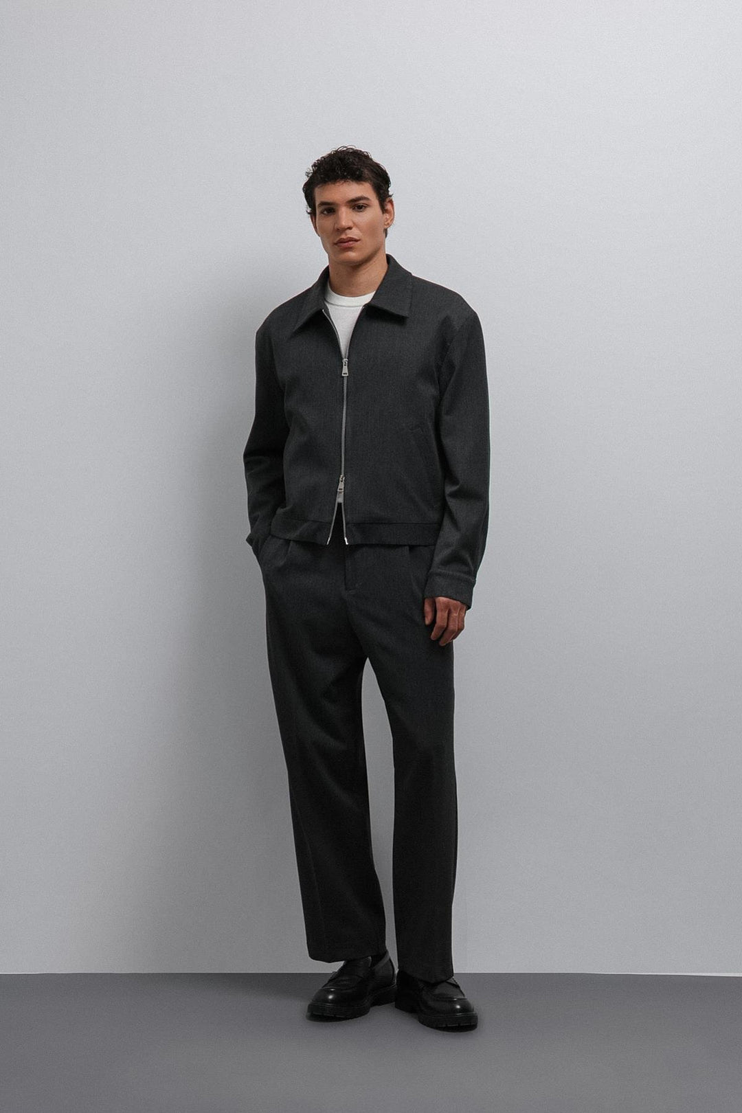 ANT Antioch Anthracite Seasonal Men's Jacket with Zipper - Bedford