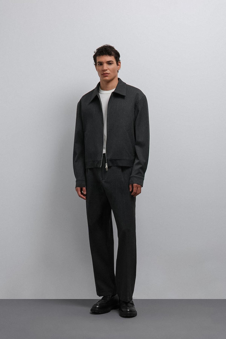 ANT Antioch Anthracite Seasonal Men's Jacket with Zipper - Bedford