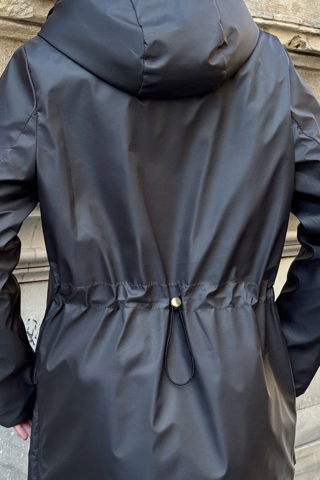 Anthracite Wide Pocket Hooded Long Coat BCVL-254205 - Tallinn