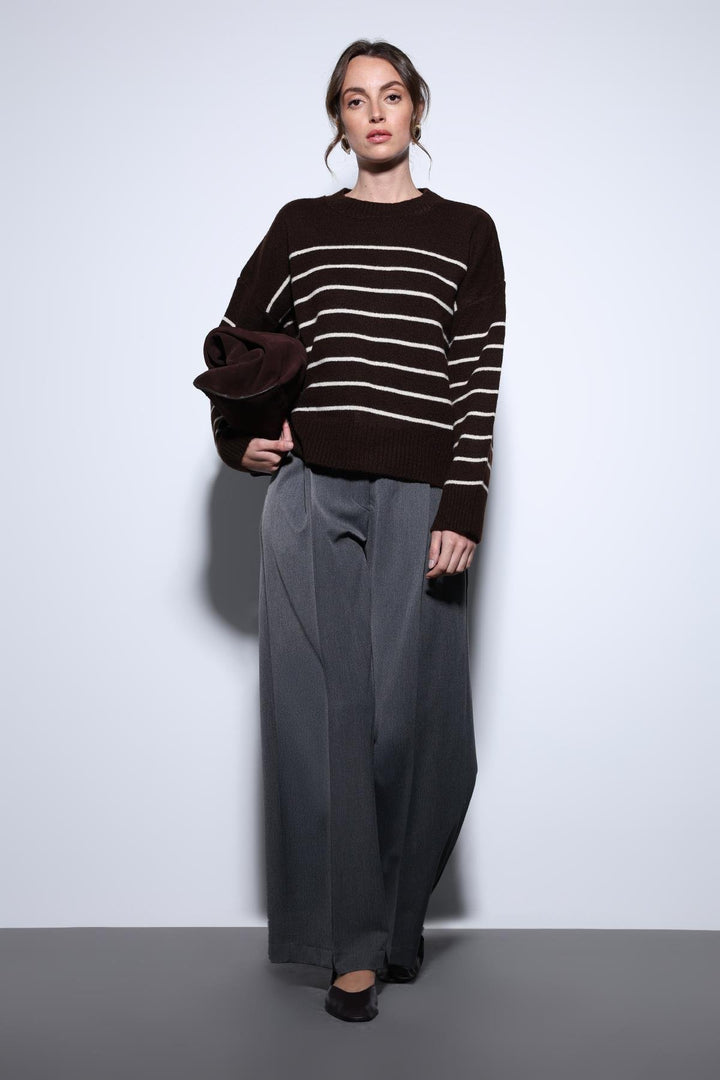 ANT Antioch Anthracite Wide Leg Women's Pants - Midwest City