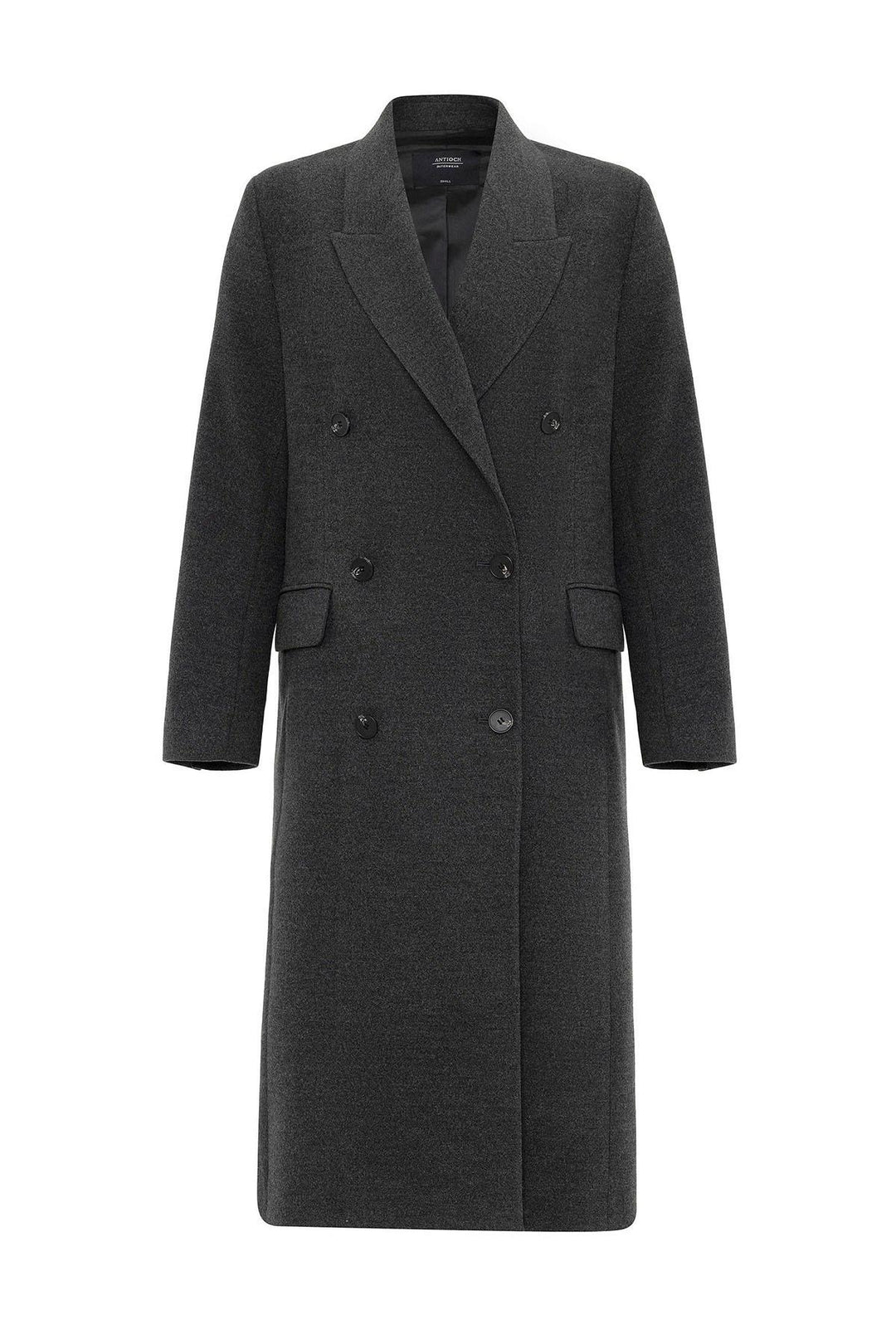ANT Antioch Anthracite Women's Wrap Long Coat - Badalona