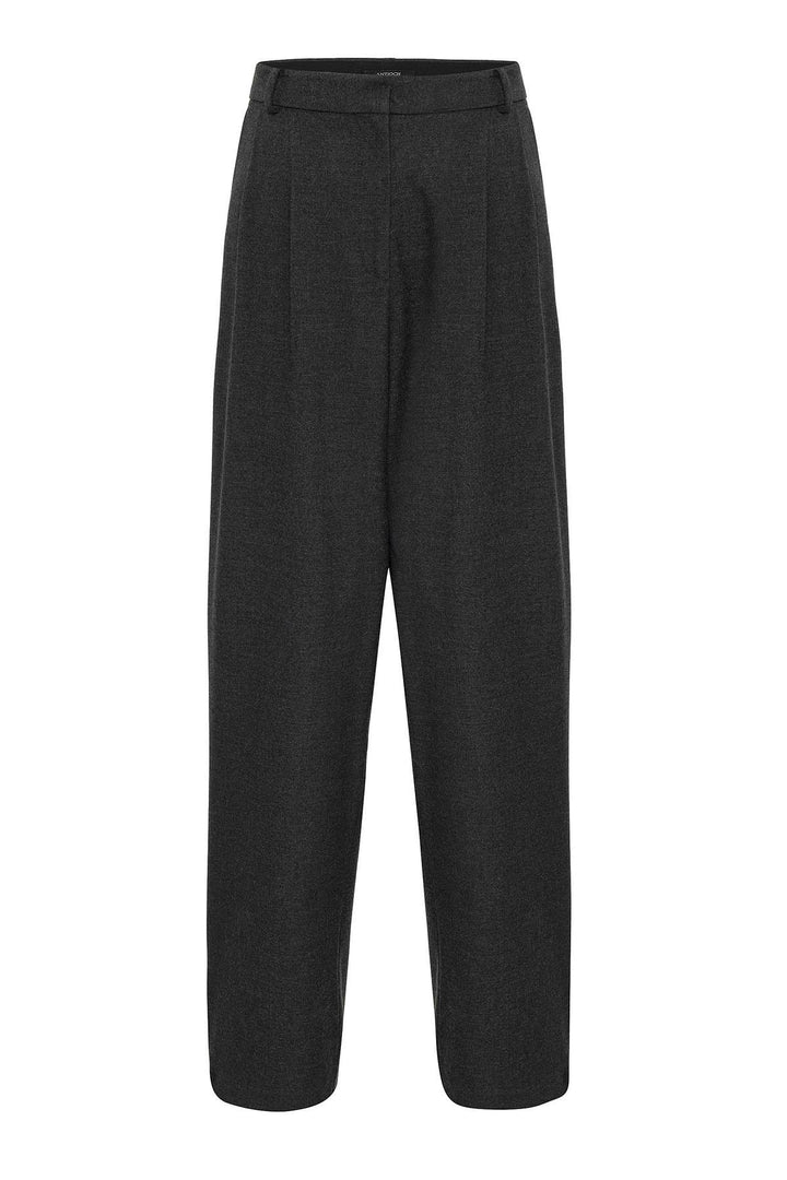 ANT Antioch Antrasit Kadın Yüksek Bel Pens Detaylı Straight Fit Pantolon - Chicopee