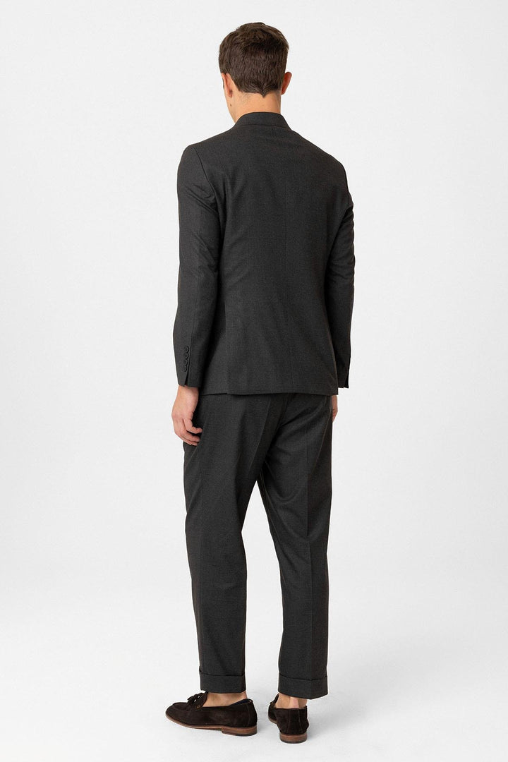 ANT Antioch Anthracite Cross-Closure Italian Cut Men's Suit - Brive-la-Gaillarde