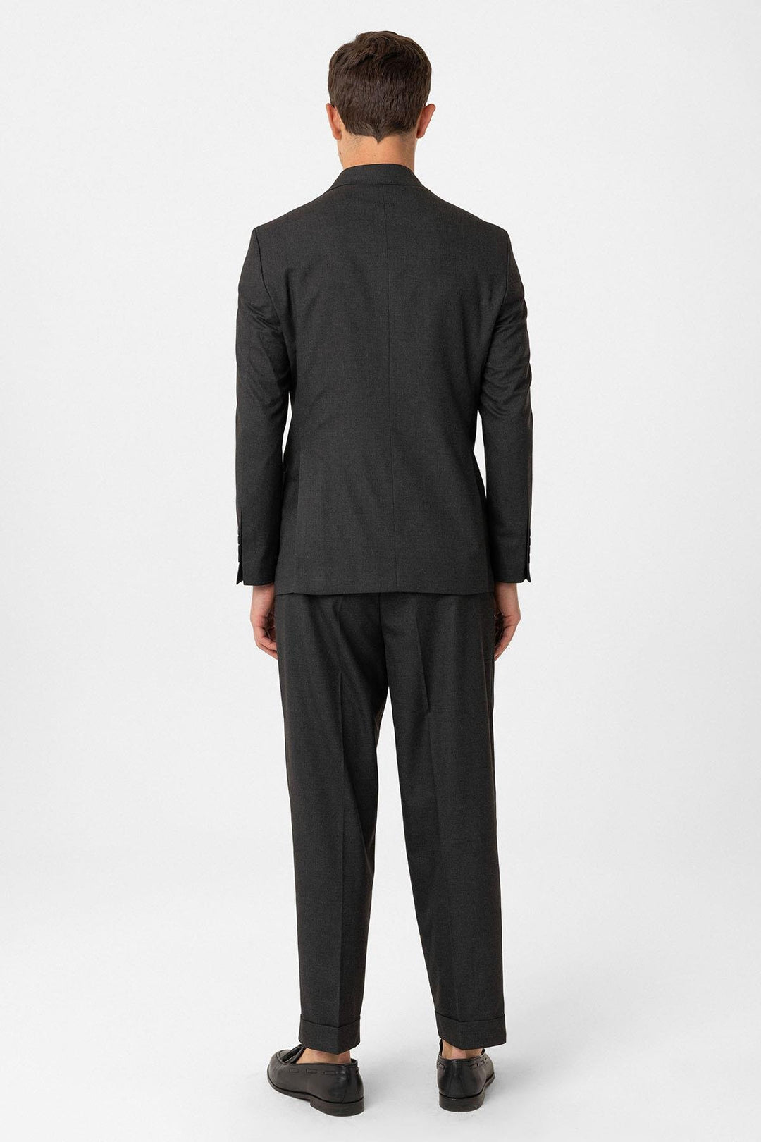 ANT Antioch Anthracite Cross-Closure Italian Cut Men's Suit - Brive-la-Gaillarde
